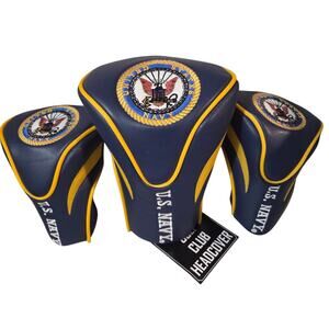 NEW Lot 3 U.S. Navy Blade Putter Golf Club Head Cover Embroidered Big
